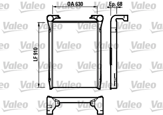 Refroidisseur d'air de suralimentation VALEO 816979