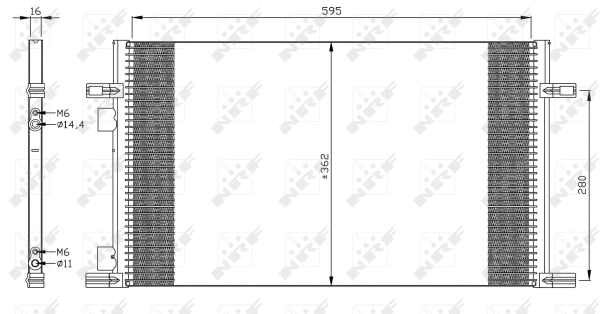 Condenseur, climatisation NRF 35298