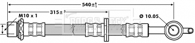 Flexible de frein BORG & BECK BBH7271