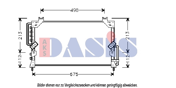 Condenseur, climatisation AKS DASIS 212490N