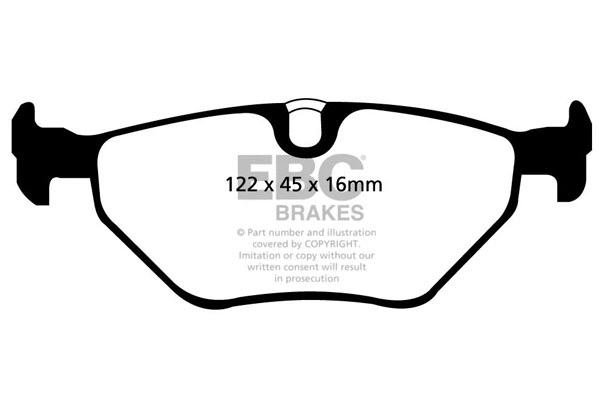 Kit de plaquettes de frein, frein à disque EBC Brakes DP21091