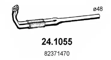 Tuyau d'échappement ASSO 24.1055