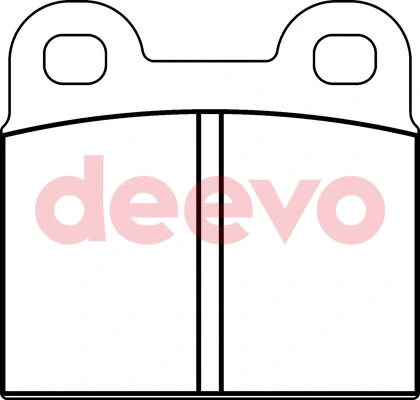 Kit de plaquettes de frein, frein à disque DEEVO BP66160