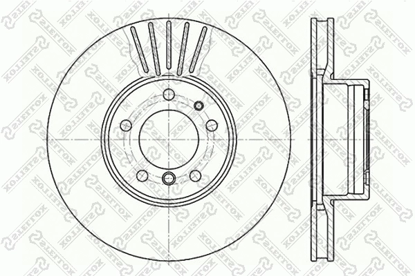Disque de frein STELLOX 6020-1532V-SX