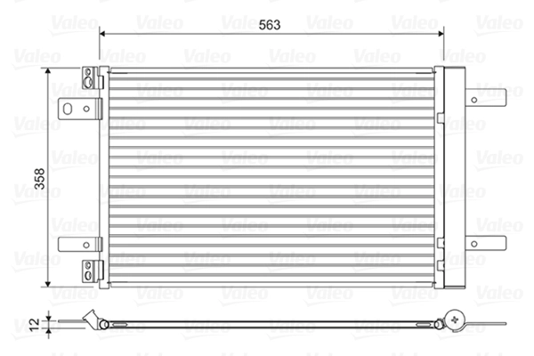 Condenseur, climatisation VALEO 822550