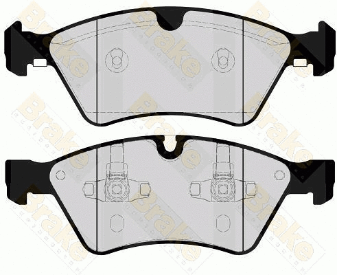 Kit de plaquettes de frein, frein à disque Brake ENGINEERING PA1675