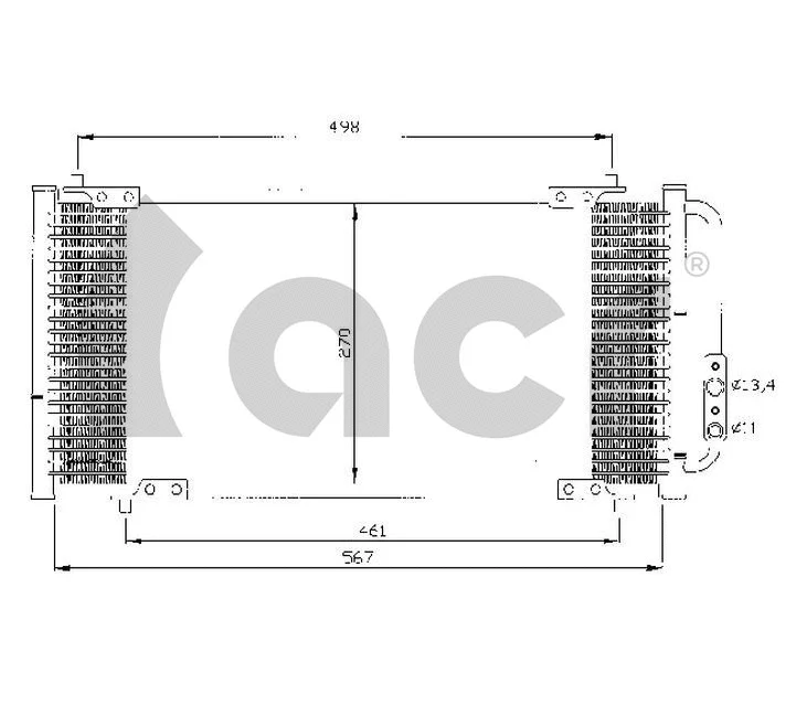Condenseur, climatisation ACR 300481