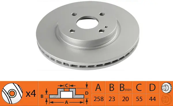 Disque de frein SB BR25120T
