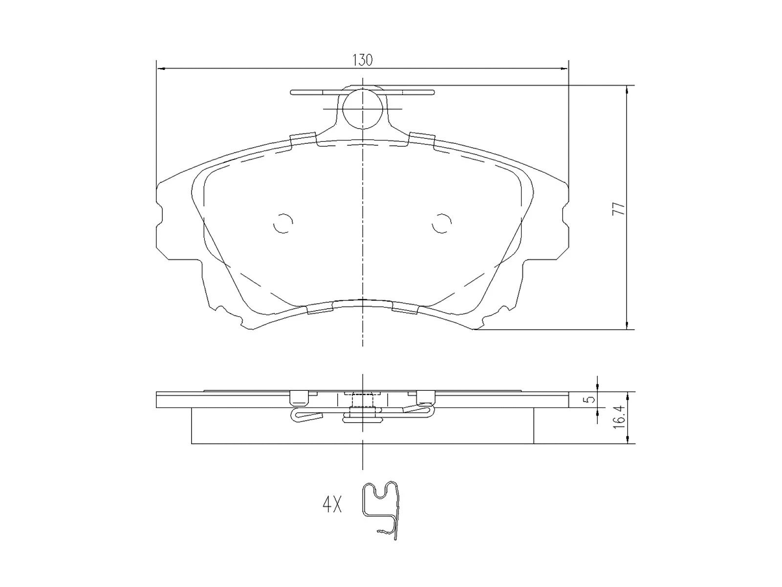 Kit de plaquettes de frein, frein à disque A.Z. Meisterteile AZMT-44-022-1074