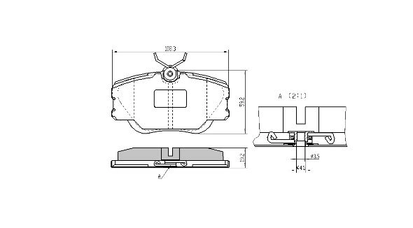 Kit de plaquettes de frein, frein à disque FREMAX FBP-0495