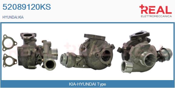 Turbocompresseur, suralimentation REAL 52089120KS