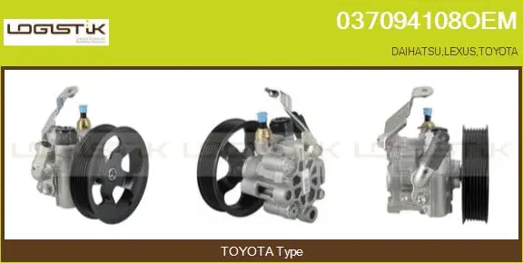Pompe hydraulique, direction LGK 037094108OEM
