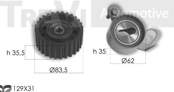 Kit de courroie crantée TREVI AUTOMOTIVE KD1409