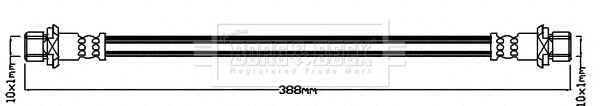 Flexible de frein BORG & BECK BBH8672