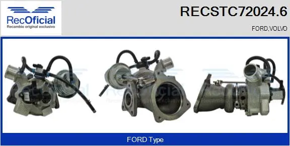 Turbocompresseur, suralimentation RECOFICIAL RECSTC72024.6