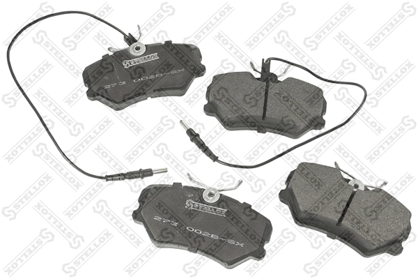 Kit de plaquettes de frein, frein à disque STELLOX 273 002B-SX