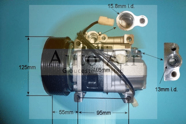 Compresseur, climatisation AUTO AIR GLOUCESTER 14-1140P