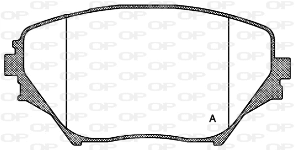 Kit de plaquettes de frein, frein à disque OPEN PARTS BPA0813.00