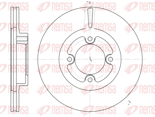 Disque de frein REMSA 6406.10