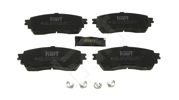 Kit de plaquettes de frein, frein à disque HART 256 543