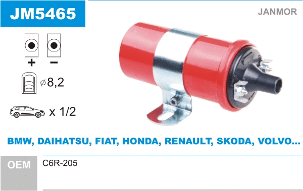 Bobine d'allumage JANMOR JM5465