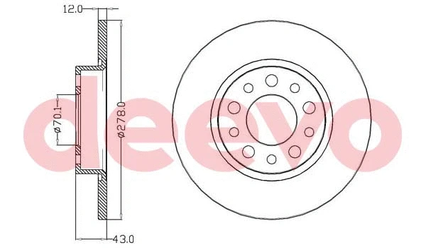 Disque de frein DEEVO BD18120