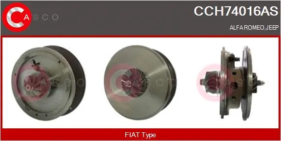 Groupe carter, turbocompresseur CASCO CCH74016AS