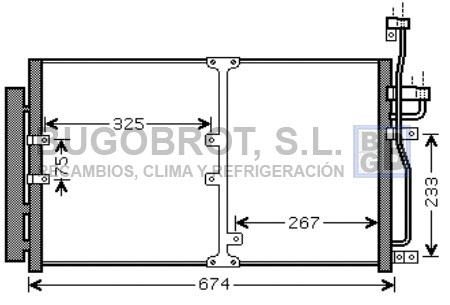 Condenseur, climatisation BUGOBROT 62-OL5425