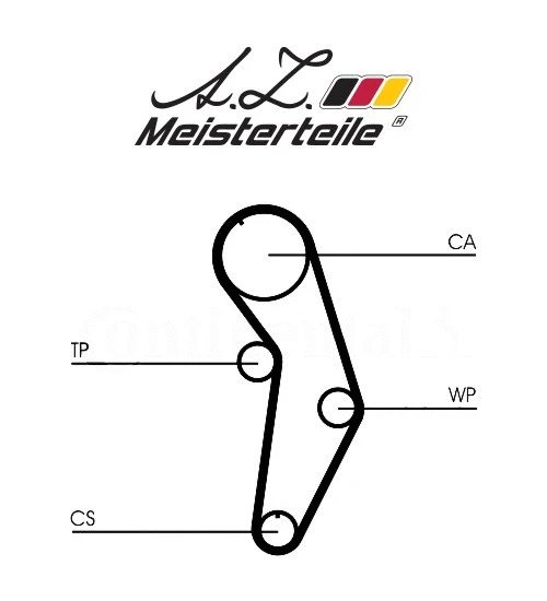 Kit de courroie crantée A.Z. Meisterteile AZMT-30-058-2031