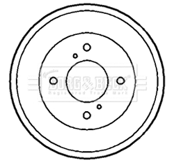 Tambour de frein BORG & BECK BBR7165