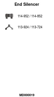 Silencieux arrière FA1 MD000019