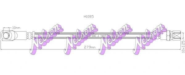 Flexible de frein KAWE H1085