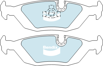 Kit de plaquettes de frein, frein à disque BENDIX-SEA DB296 EURO+