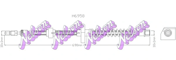 Flexible de frein BROVEX-NELSON H6958
