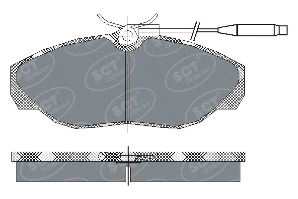 Kit de plaquettes de frein, frein à disque SCT - MANNOL SP 182 PR