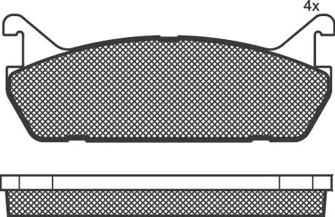 Kit de plaquettes de frein, frein à disque Technika 02121