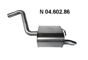 Silencieux arrière EBERSPÄCHER 04.602.86