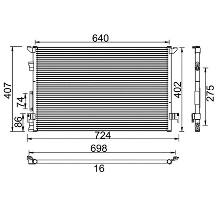 Condenseur, climatisation PowerMax 7110385