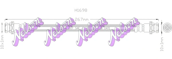 Flexible de frein KAWE H1698