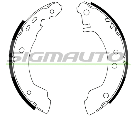 Jeu de mâchoires de frein SIGMAUTO SFA854
