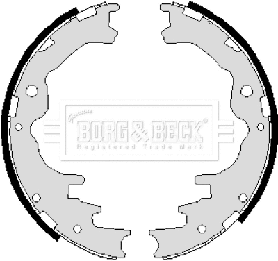 Jeu de mâchoires de frein BORG & BECK BBS6028