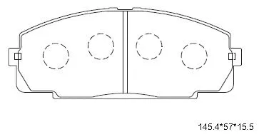 Kit de plaquettes de frein, frein à disque ASIMCO KD2605