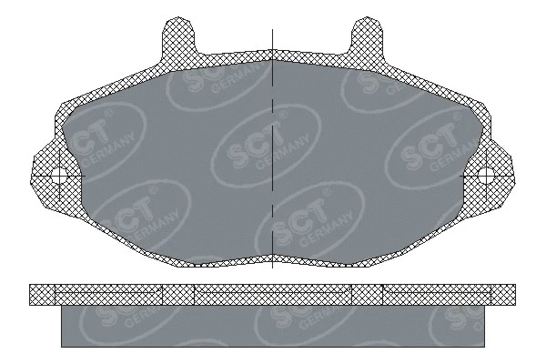 Kit de plaquettes de frein, frein à disque SCT - MANNOL SP 223 PR