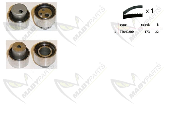 Kit de courroie crantée MABYPARTS OBK010155