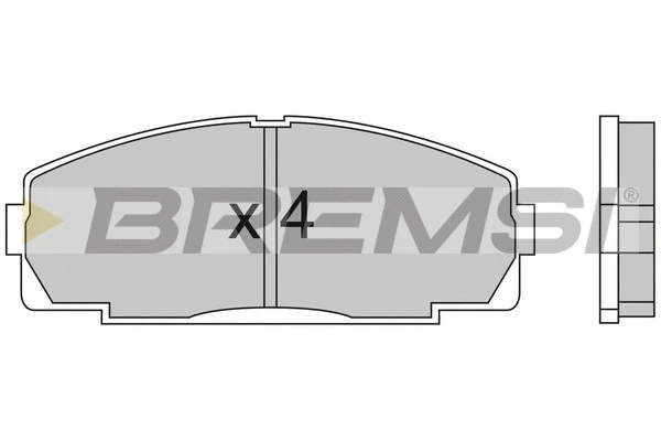 Kit de plaquettes de frein, frein à disque BREMSI BP2438