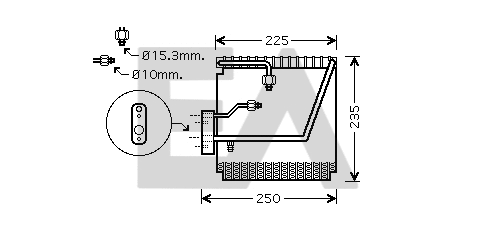 Évaporateur climatisation EACLIMA 43B26001