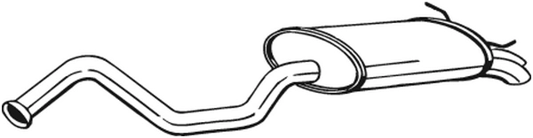 Silencieux arrière KLOKKERHOLM 278-735
