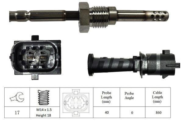 Capteur, température des gaz LEMARK LXT185