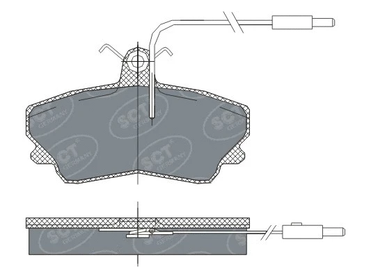Kit de plaquettes de frein, frein à disque SCT - MANNOL SP 300 PR