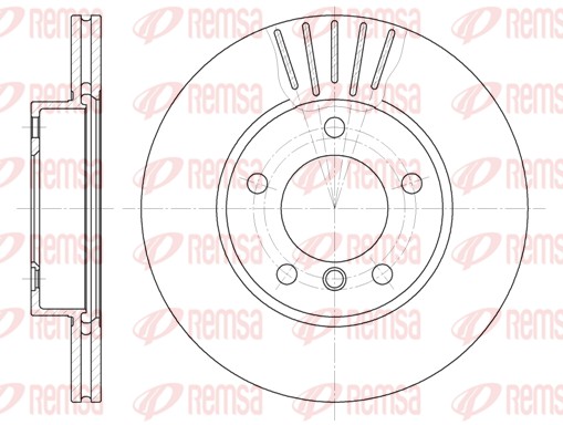 Disque de frein REMSA 6324.10